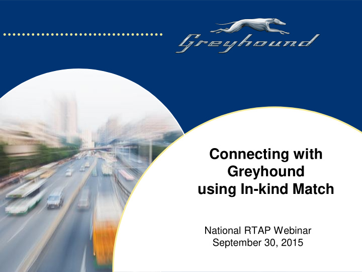 connecting with greyhound