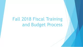 Fall 2018 Fiscal Training  and Budget Process  A Little About Me u Ambrose Gonzalez u Senior in WSM