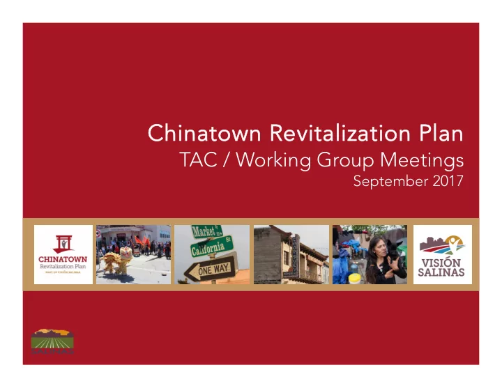chinatown revitalization plan chinatown revitalization