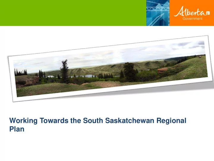 regional plan agenda