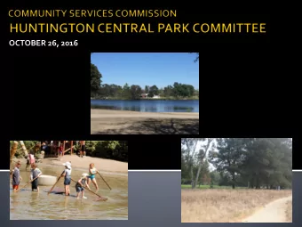 OCTOBER 26, 2016  CITY OF HUNTINGTON BEACH  P.O. BOX 190  2000 Main Street  California 92648