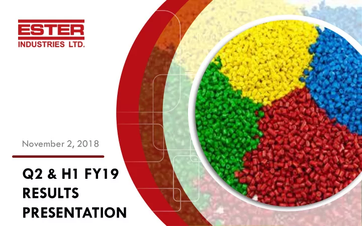 q2 h1 fy19 results presentation disclaimer