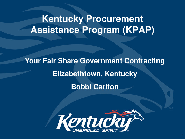 kentucky procurement assistance program kpap