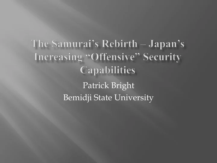patrick bright bemidji state university samurai circa