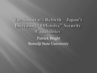 Patrick Bright  Bemidji State University  Samurai - circa:  1870 JDS Hyuga - 2008  December 2006