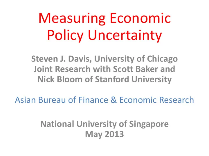 measuring economic