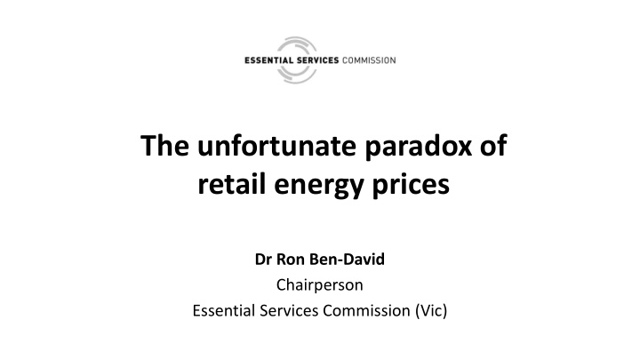the unfortunate paradox of retail energy prices