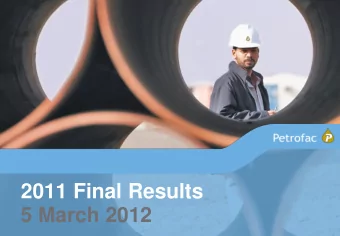 5 March 2012  Important Notice  This document has been prepared by Petrofac Limited (the