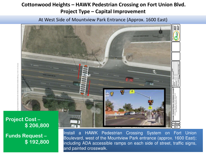 cottonwood heights hawk pedestrian crossing on fort union