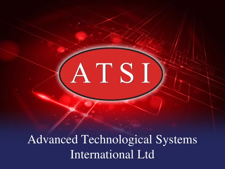 advanced technological systems international ltd bringing