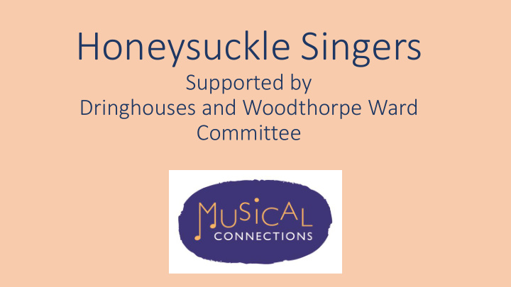 honeysuckle singers