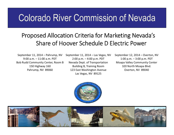 colorado river commission of nevada