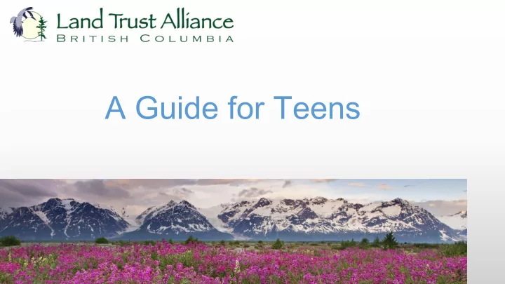 a guide for teens cl climate imate ch change ange