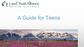 A Guide for Teens  Cl  Climate  imate Ch  Change  ange  The Intergovernmental Panel on Climate