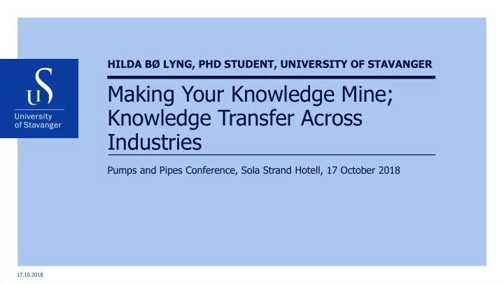 knowledge transfer across