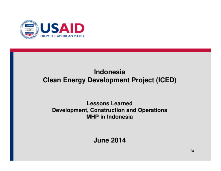 indonesia clean energy development project iced