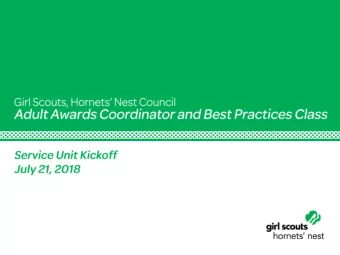 Introductions  1. Review Adult Awards Position  Description.  2. Review updates for 2018-2019 GS