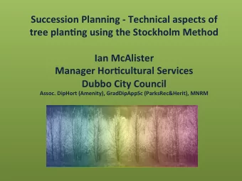 Assoc.  DipHort  (Amenity),  GradDipAppSc  (ParksRec&amp;Herit),  MNRM