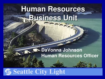 Human Resources  Human Resources  Business Unit  Business Unit  DaVonna Johnson  Human Resources