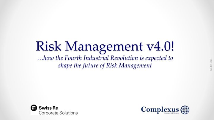 risk management v4 0