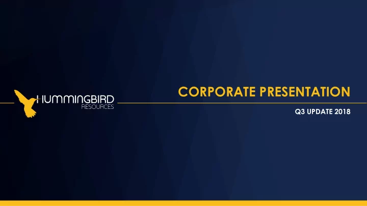 corporate presentation