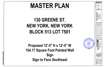 MASTER PLAN  437 Fifth Avenue, 10th Floor  New York, NY 10016  PH: 212-644-6147 EXT.  FAX: