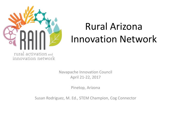 rural arizona innovation network