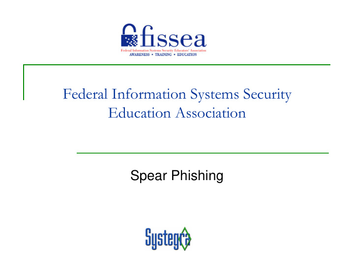 federal information systems security education association