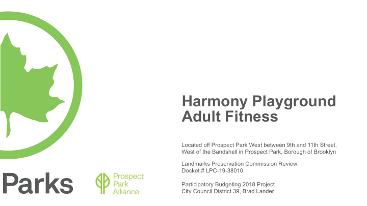 harmony playground adult fitness
