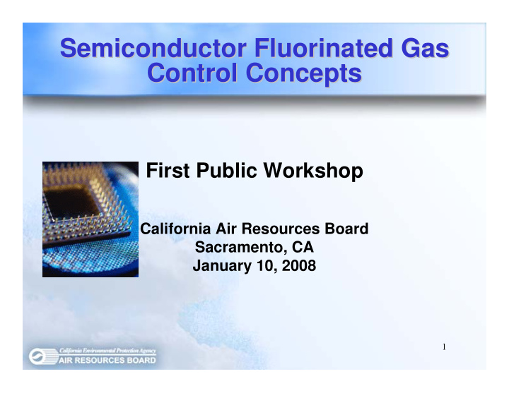 semiconductor fluorinated gas semiconductor fluorinated