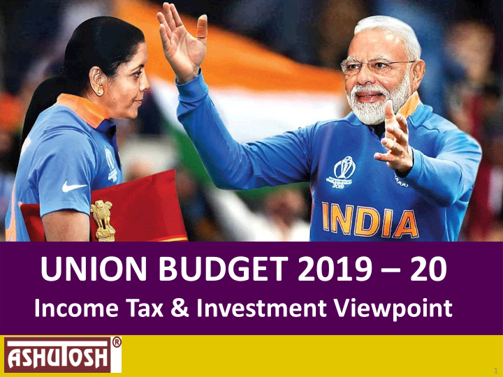 union budget 2019 20