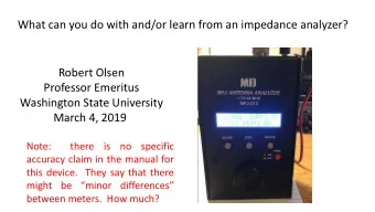 Washington State University  March 4, 2019  Note:  there is no specific  accuracy claim in the