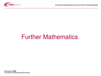 Further Mathematics  Important questions  What is A level Further Mathematics?  What Maths