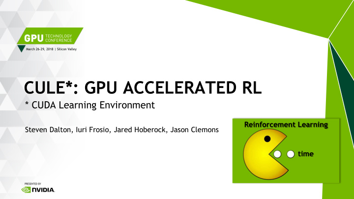 cule gpu accelerated rl