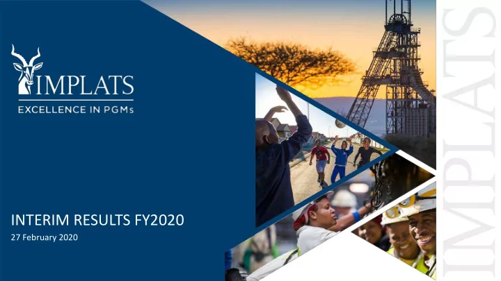 interim results fy2020