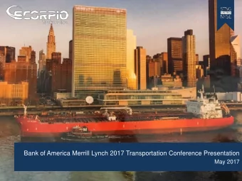 Bank of America Merrill Lynch 2017 Transportation Conference Presentation  May 2017  1  Disclosures