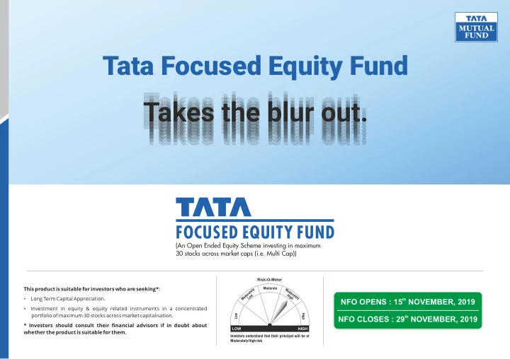 tata focused equity fund