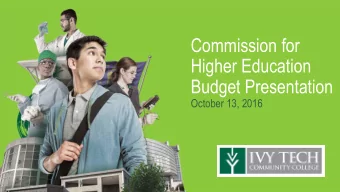 Supporting Hoosiers  Commission for Thank you for your support  State appropriations represent