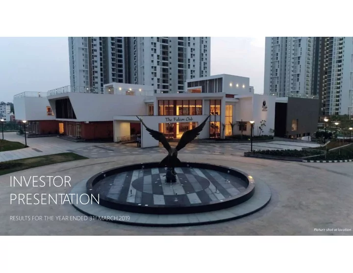 investor present a tion