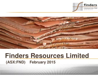 Finders Resources Limited  (ASX:FND)    February 2015