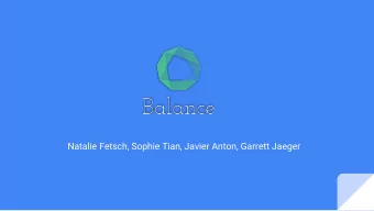 Natalie Fetsch, Sophie Tian, Javier Anton, Garrett Jaeger  Overall Problem  Exercise and physical