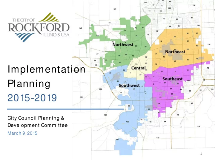 implementation planning 2015 2019