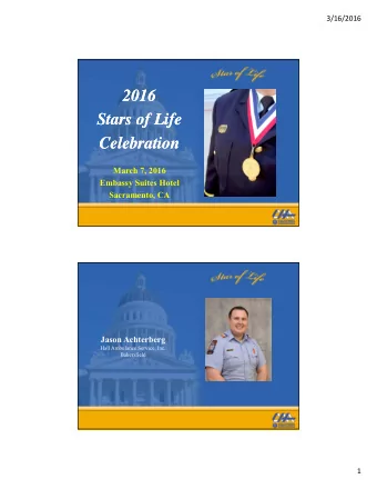 2016  2016  Stars  St  St  Stars of  of Life  f Lif  Lif  Life  Celebration  Celebration  March 7