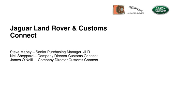 jaguar land rover customs connect