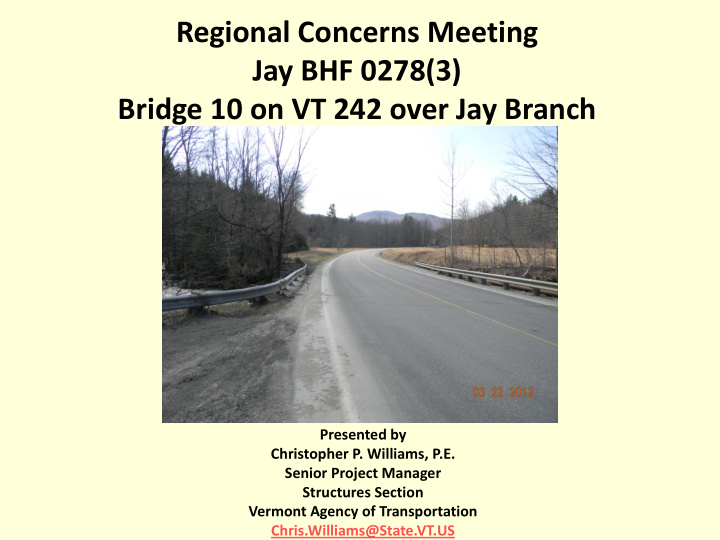 bridge 10 on vt 242 over jay branch