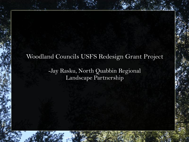 woodland councils usfs redesign grant project