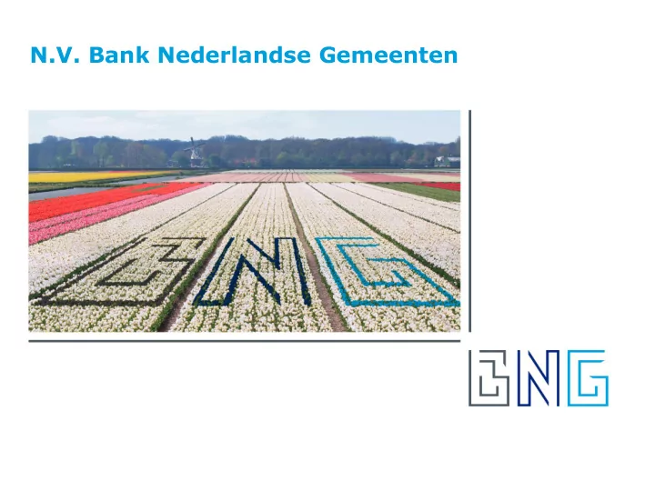 n v bank nederlandse gemeenten