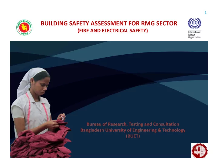 building safety assessment for rmg sector