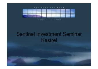 Sentinel Investment Seminar  Kestrel  Kestrel Global Portfolio compared to GBP Flexible Allocation