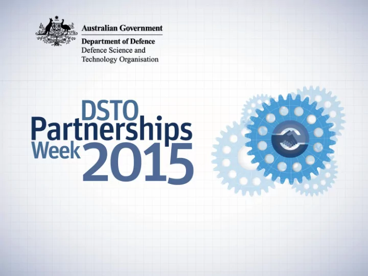 doing business with dsto